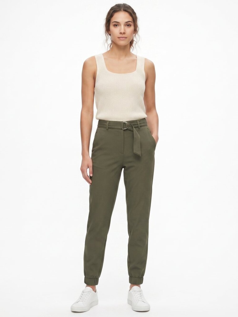 *Dynamite Forest Green Jogger Dress Pant